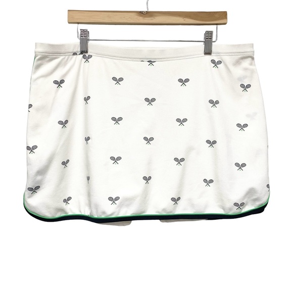 Tail Tech Skort‎ Skirt Size XL Tennis Racket Print Undershorts Preppy Pickleball - Picture 1 of 10
